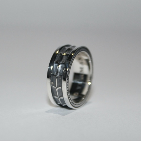 David Yurman Men's Sterling Silver Ring | SZ9 - Picture 5 of 5